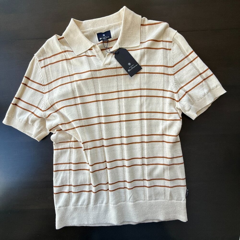 Ben Sherman Short sleeve sweater top in Men's Medium